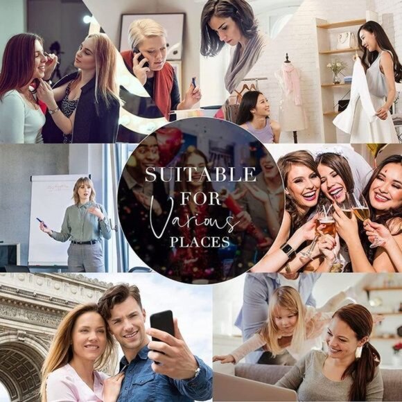 GLOSIE'S Long Wigs for Women, Synthetic Hair Ombre Brown - Picture 7 of 7